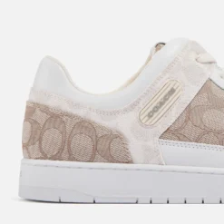 Coach Men's C201 Mixed Signature 1 Basket Jacquard-Canvas Trainers 8 Coach Men's C201 Mixed Signature 1 Basket Jacquard-Canvas Trainers -The Hut 14513137 2435065648637655