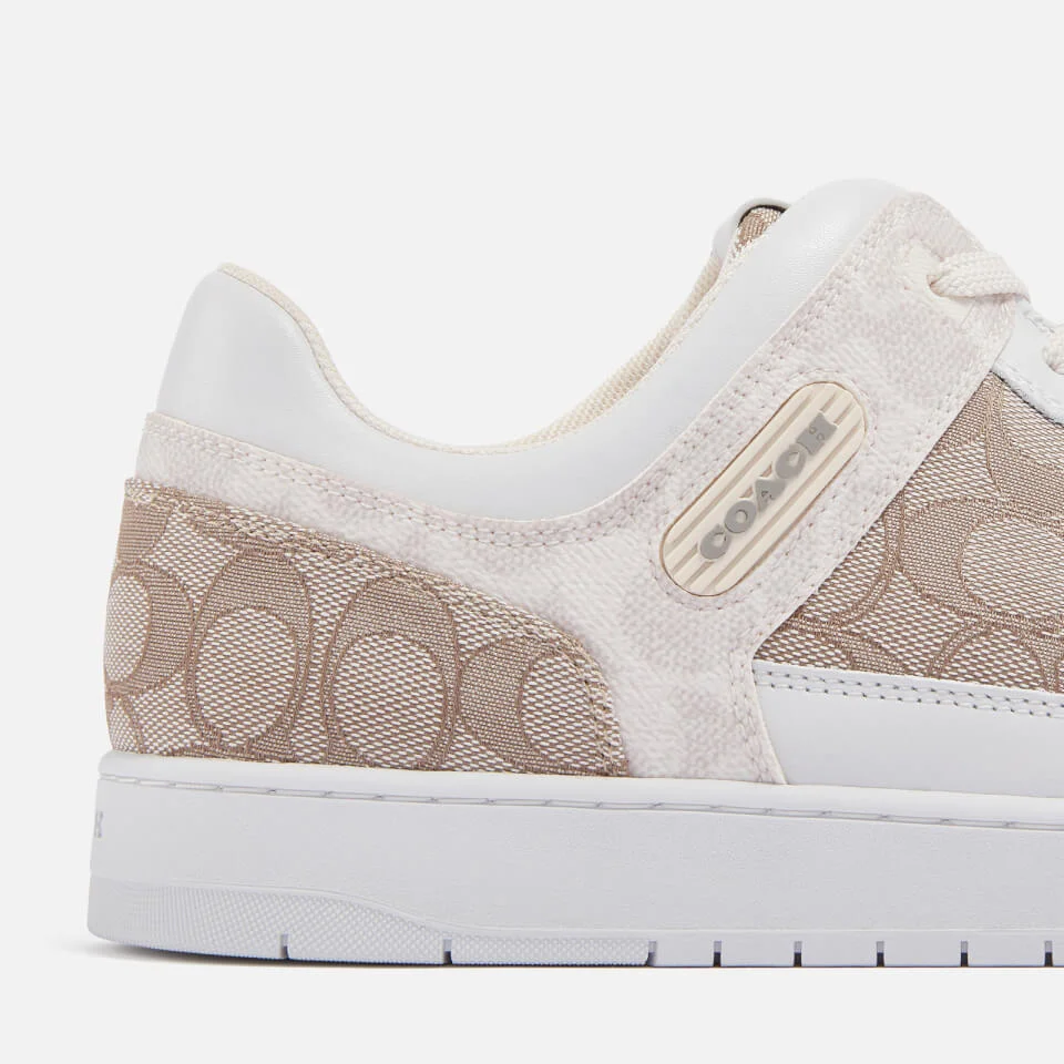 Coach Men's C201 Mixed Signature 1 Basket Jacquard-Canvas Trainers 5 Coach Men's C201 Mixed Signature 1 Basket Jacquard-Canvas Trainers - Image 3