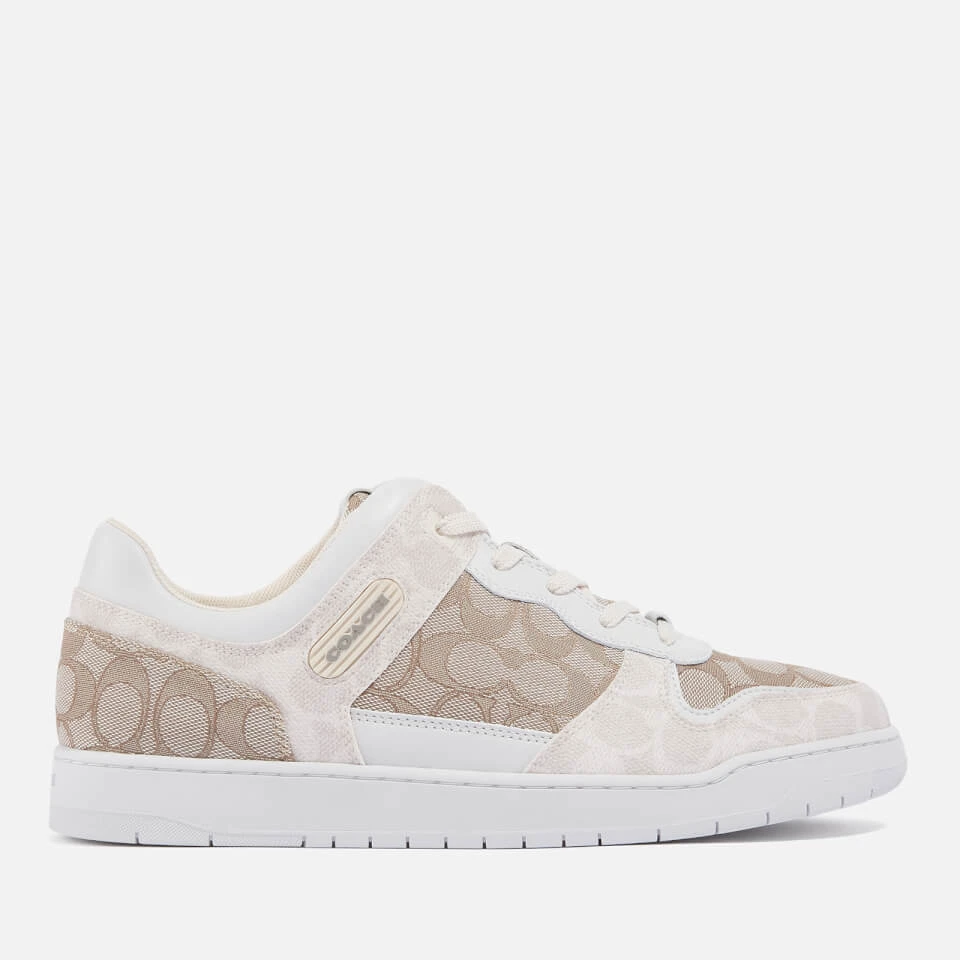 Coach Men's C201 Mixed Signature 1 Basket Jacquard-Canvas Trainers 3 Coach Men's C201 Mixed Signature 1 Basket Jacquard-Canvas Trainers