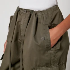 Good American Parachute Cotton-Twill Trousers -The Hut 14529708 5945061757739493