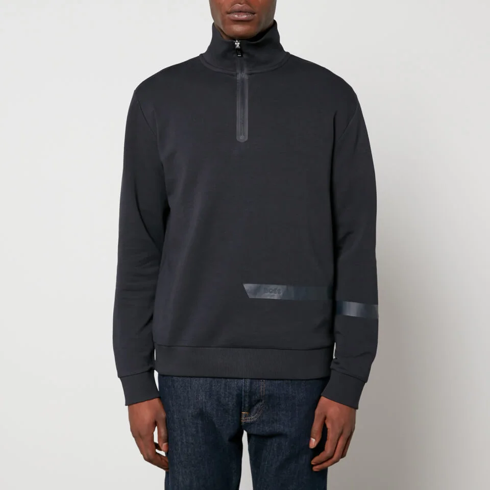 BOSS Green Sweat 1 Cotton-Blend Quarter-Zip Sweatshirt 3 BOSS Green Sweat 1 Cotton-Blend Quarter-Zip Sweatshirt