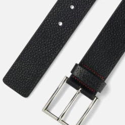 HUGO Giaspo Pebbled Leather Belt -The Hut 14539955 4555095230466035