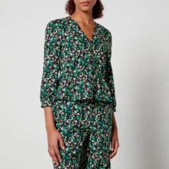 Baum Und Pferdgarten Mayzie Floral-Print Organic Cotton Top