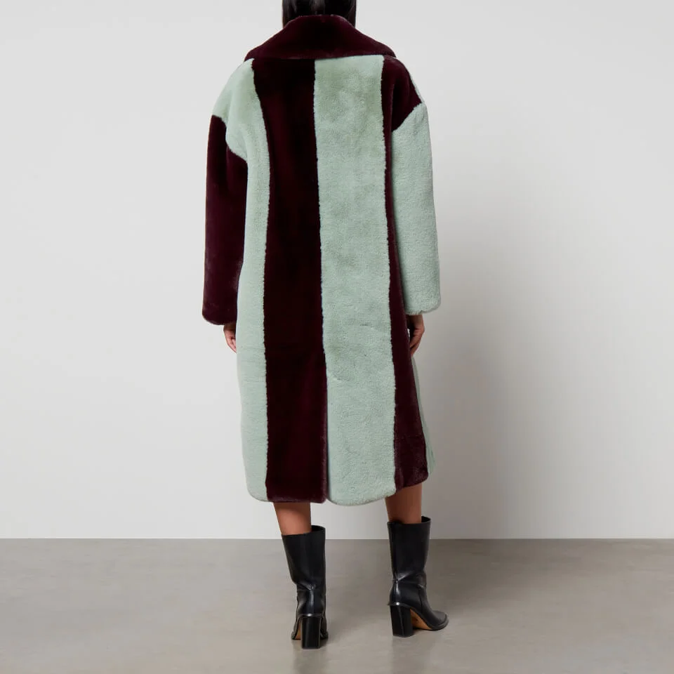 Jakke Katie Striped Faux Fur Coat 4 Jakke Katie Striped Faux Fur Coat - Image 2