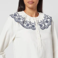 Seventy + Mochi Dylan Organic Cotton-Blend Blouse 9 Seventy + Mochi Dylan Organic Cotton-Blend Blouse -The Hut 14630856 9545070894942525