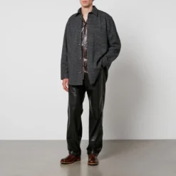 Nanushka Matize Houndstooth Wool-Blend Shirt 9 Nanushka Matize Houndstooth Wool-Blend Shirt -The Hut 14759647 1495082577988052