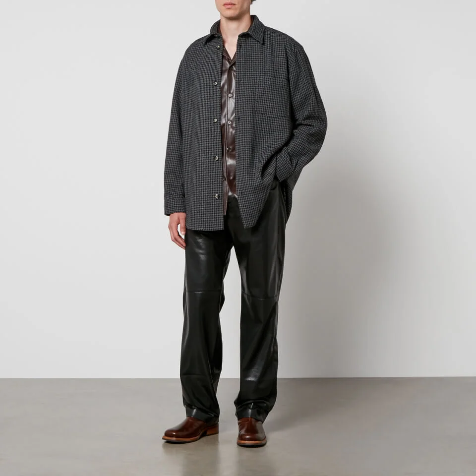 Nanushka Matize Houndstooth Wool-Blend Shirt 5 Nanushka Matize Houndstooth Wool-Blend Shirt - Image 3