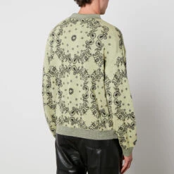 Nanushka Ziast Jacquard-Knit Wool Polo Shirt -The Hut 14759657 6155082578151567