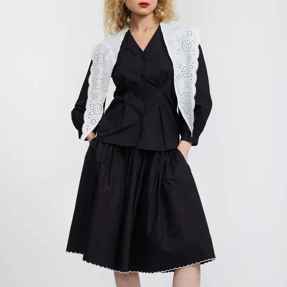 Batsheva Sage Cotton Blouse 3 Batsheva Sage Cotton Blouse