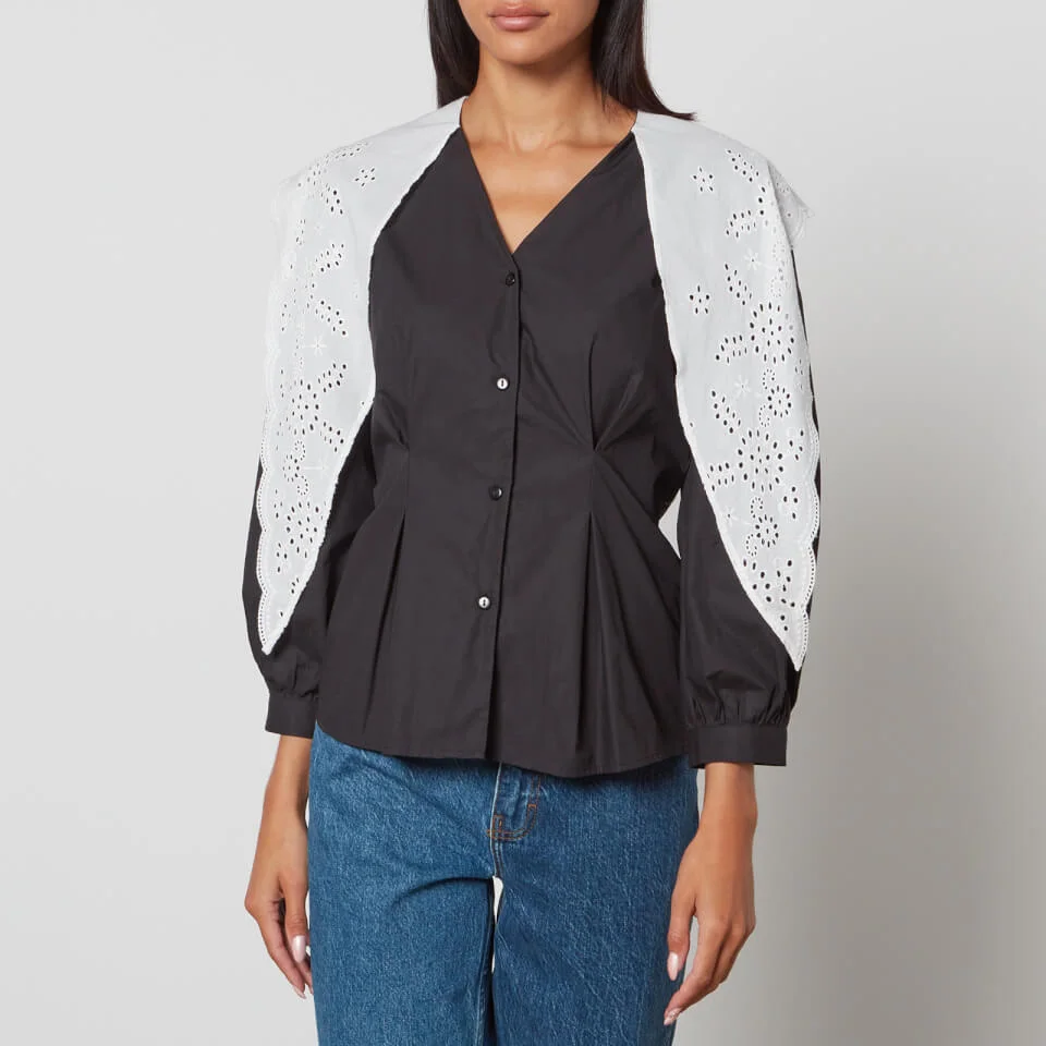 Batsheva Sage Cotton Blouse 6 Batsheva Sage Cotton Blouse - Image 4