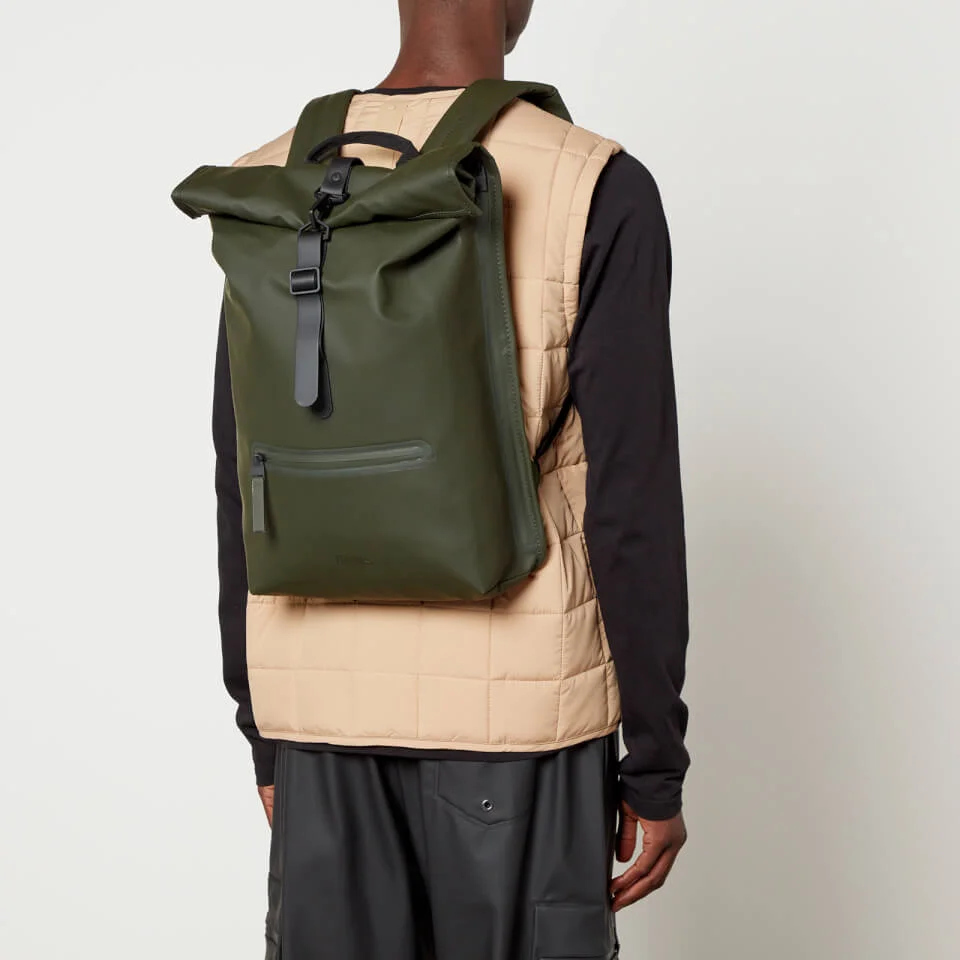 Rains Rolltop Matte Shell Backpack 4 Rains Rolltop Matte Shell Backpack - Image 2
