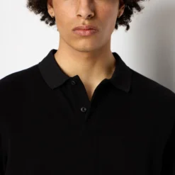 Armani Exchange Chevron Cotton Polo Shirt -The Hut 14840919 8935071401856332