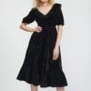 Batsheva Ruffle May Crushed Velvet Dress