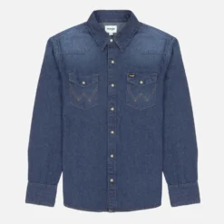Wrangler Indigood Icons 27MW Denim Shirt -The Hut 14867207 1225080481741967
