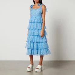Sister Jane Dream Esme Taffeta Tiered Ruffle Dress