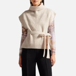 Ted Baker Malissr Funnel Neck Wool-Blend Vest