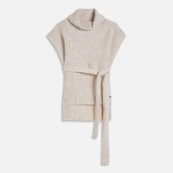 Ted Baker Malissr Funnel Neck Wool-Blend Vest -The Hut 14867892 9545092925063853