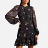 Ted Baker Nikaii Floral-Print Chiffon Mini Dress -The Hut 14867896 5165092925138106