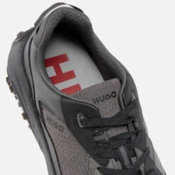 HUGO Men's GO1ST Frme Embroidered Faux Leather Trainers -The Hut 14883869 6135098094654256