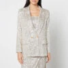 Never Fully Dressed 54 Sequined Woven Blazer -The Hut 14888653 3725091651247710