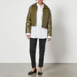 Jakke Naomi Cropped Padded Faux Leather Jacket -The Hut 14909874 1415089238583414