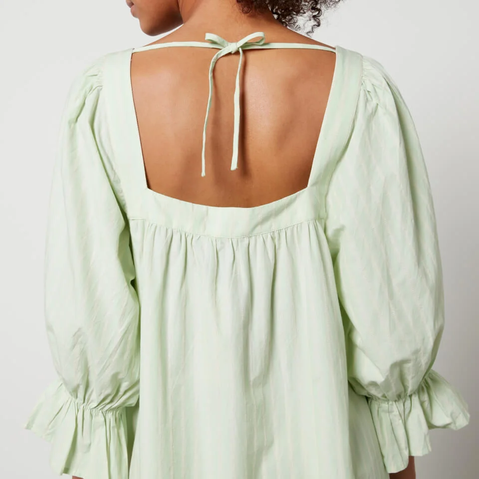 Stella Nova Striped Cotton-Poplin Tiered Midi Dress 5 Stella Nova Striped Cotton-Poplin Tiered Midi Dress - Image 3