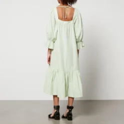 Stella Nova Striped Cotton-Poplin Tiered Midi Dress 8 Stella Nova Striped Cotton-Poplin Tiered Midi Dress -The Hut 14917128 1785100150565440