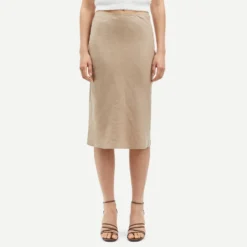 Samsøe Samsøe Saagneta Linen Bias-Cut Skirt