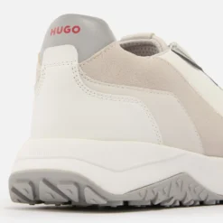 HUGO Men's Kane Leather And Faux Leather Runner Trainers -The Hut 14920285 2565130776407506