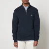 GANT Textured Cotton Half Zip Knitted Jumper