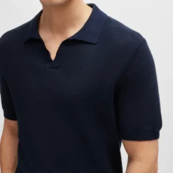 BOSS Black Tempio Cotton-Blend Polo Shirt -The Hut 14966137 1765130735299781