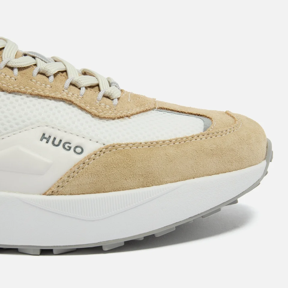 HUGO Men's Kane Runn Suede And Mesh Trainers 5 HUGO Men's Kane Runn Suede And Mesh Trainers - Image 3