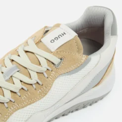 HUGO Men's Kane Runn Suede And Mesh Trainers 9 HUGO Men's Kane Runn Suede And Mesh Trainers -The Hut 14968953 2015149401454905