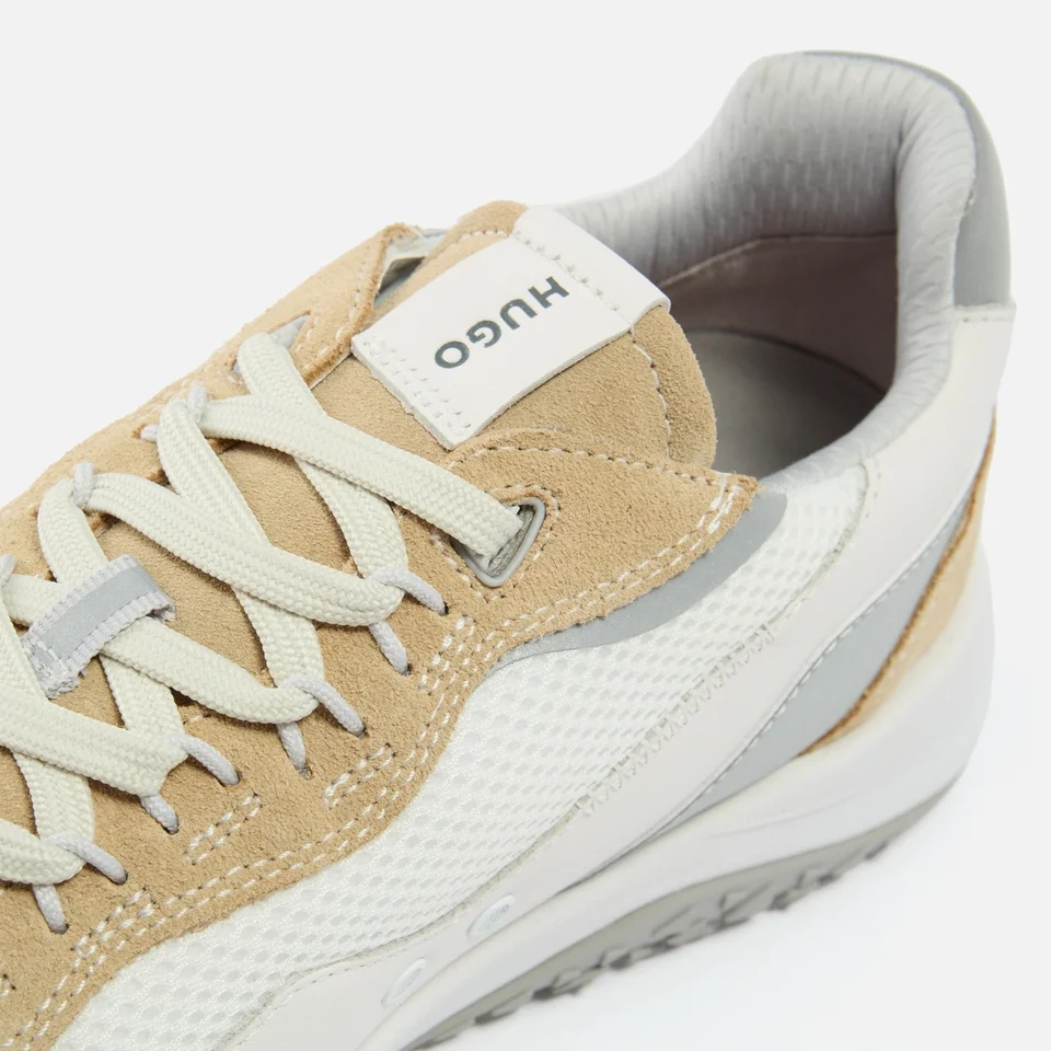 HUGO Men's Kane Runn Suede And Mesh Trainers 6 HUGO Men's Kane Runn Suede And Mesh Trainers - Image 4