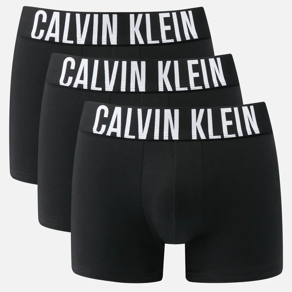 Calvin Klein Three-Pack Intense Power Cotton-Blend Trunks 3 Calvin Klein Three-Pack Intense Power Cotton-Blend Trunks