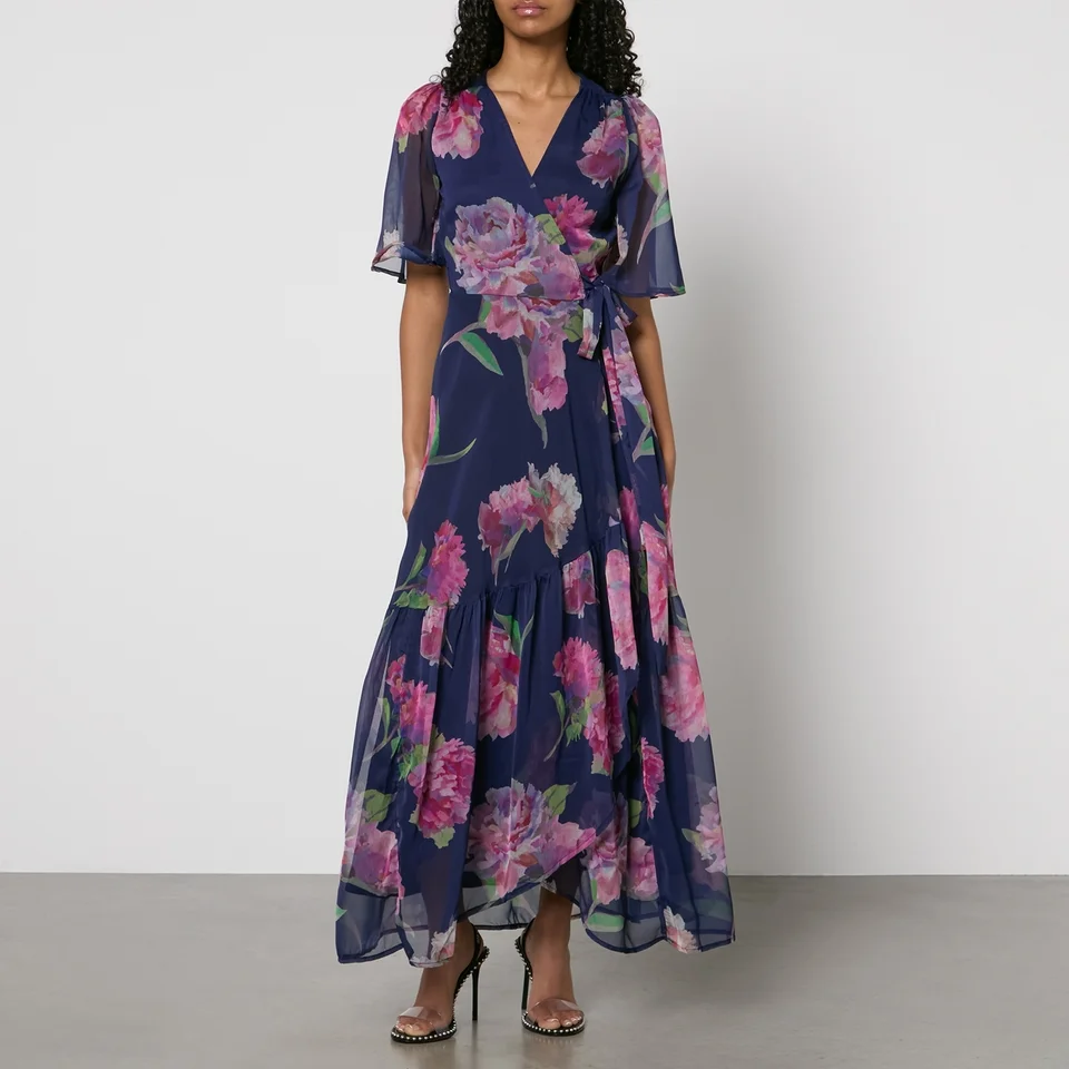 Hope & Ivy Ashia Floral-Print Chiffon Wrap Maxi Dress 3 Hope & Ivy Ashia Floral-Print Chiffon Wrap Maxi Dress
