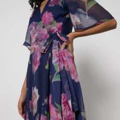 Hope & Ivy Ashia Floral-Print Chiffon Wrap Maxi Dress 10 Hope & Ivy Ashia Floral-Print Chiffon Wrap Maxi Dress -The Hut 14979115 5825126045147346