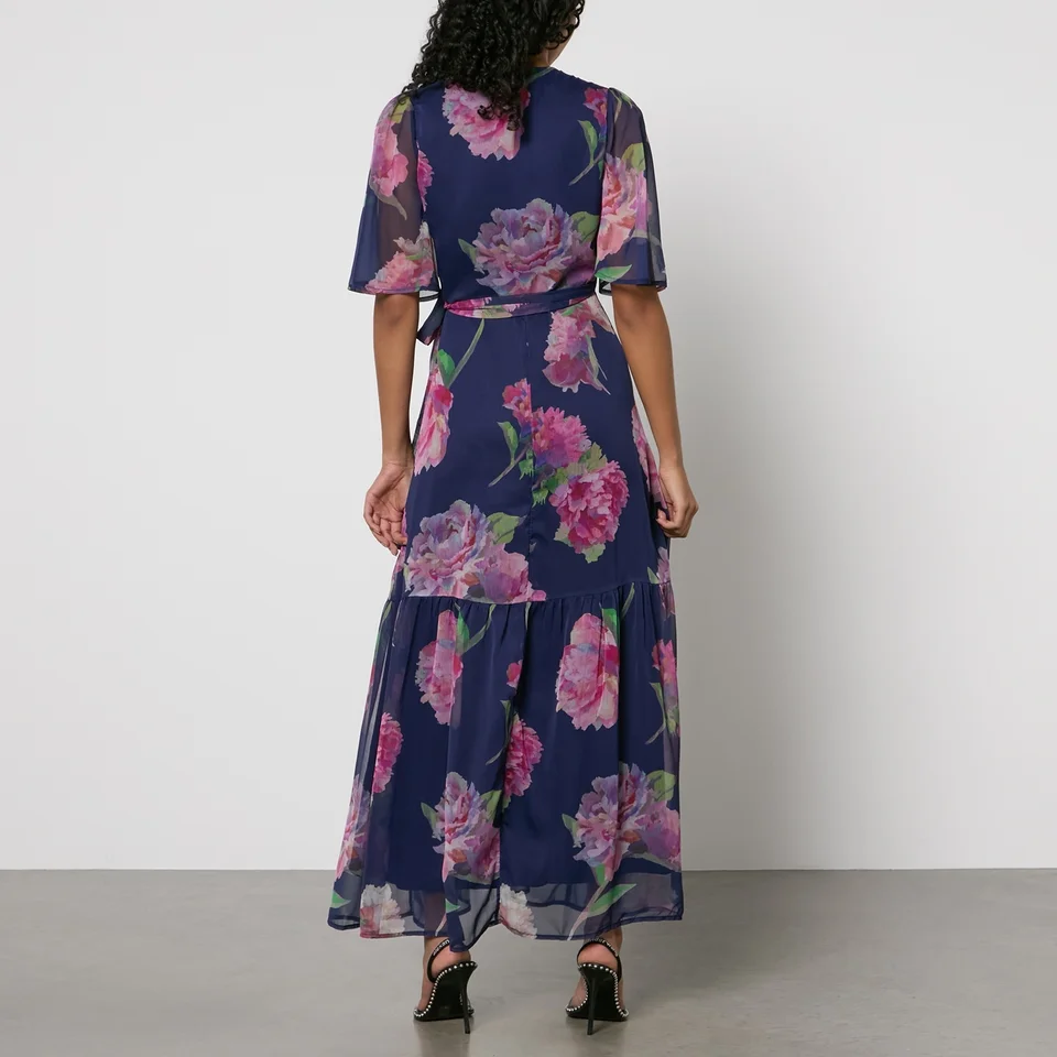 Hope & Ivy Ashia Floral-Print Chiffon Wrap Maxi Dress 4 Hope & Ivy Ashia Floral-Print Chiffon Wrap Maxi Dress - Image 2
