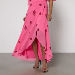 Hope & Ivy Hebe Embellished Chiffon Wrap Maxi Dress 9 Hope & Ivy Hebe Embellished Chiffon Wrap Maxi Dress -The Hut 14979128 1765126046292674