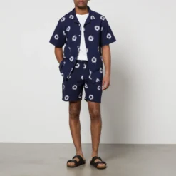 Wax London Kurt Cotton-Jacquard Shorts -The Hut 14979972 3365137996995693