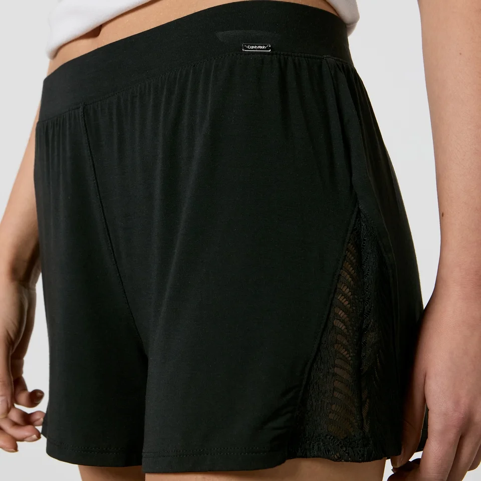 Calvin Klein Sculpt Stretch-Jersey Lace Lounge Sleep Shorts 6 Calvin Klein Sculpt Stretch-Jersey Lace Lounge Sleep Shorts - Image 4