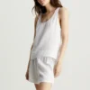 Calvin Klein Textured Cotton-Gauze Sleeveless Short Set -The Hut 14990442 1945123246631834
