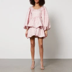 Sister Jane Dream Watercolour Floral-Jacquard Mini Dress 9 Sister Jane Dream Watercolour Floral-Jacquard Mini Dress -The Hut 14991097 1905112836031678