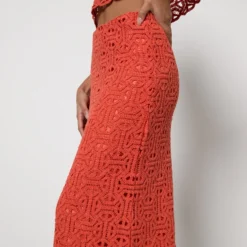 MAX & Co. MAX&Co. Tenda Macramé Midi Skirt -The Hut 15010342 6355126047032501