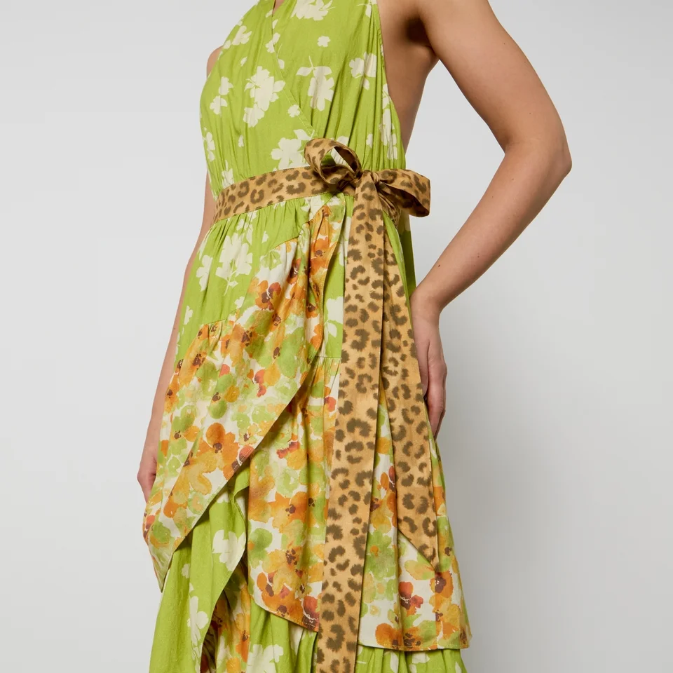 Never Fully Dressed Matilda Printed Cotton-Poplin Wrap Dress 5 Never Fully Dressed Matilda Printed Cotton-Poplin Wrap Dress - Image 3