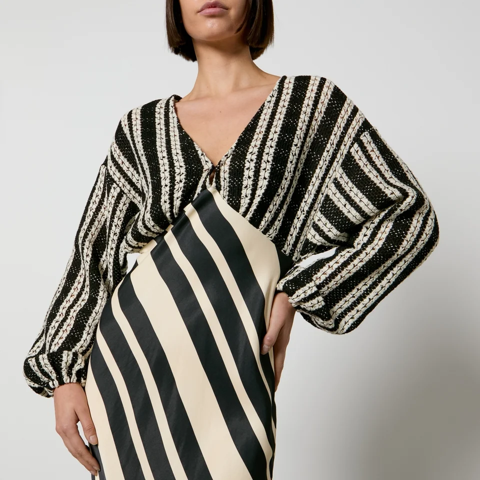 Never Fully Dressed Emma Satin And Crotchet Maxi Dress 6 Never Fully Dressed Emma Satin And Crotchet Maxi Dress - Image 4