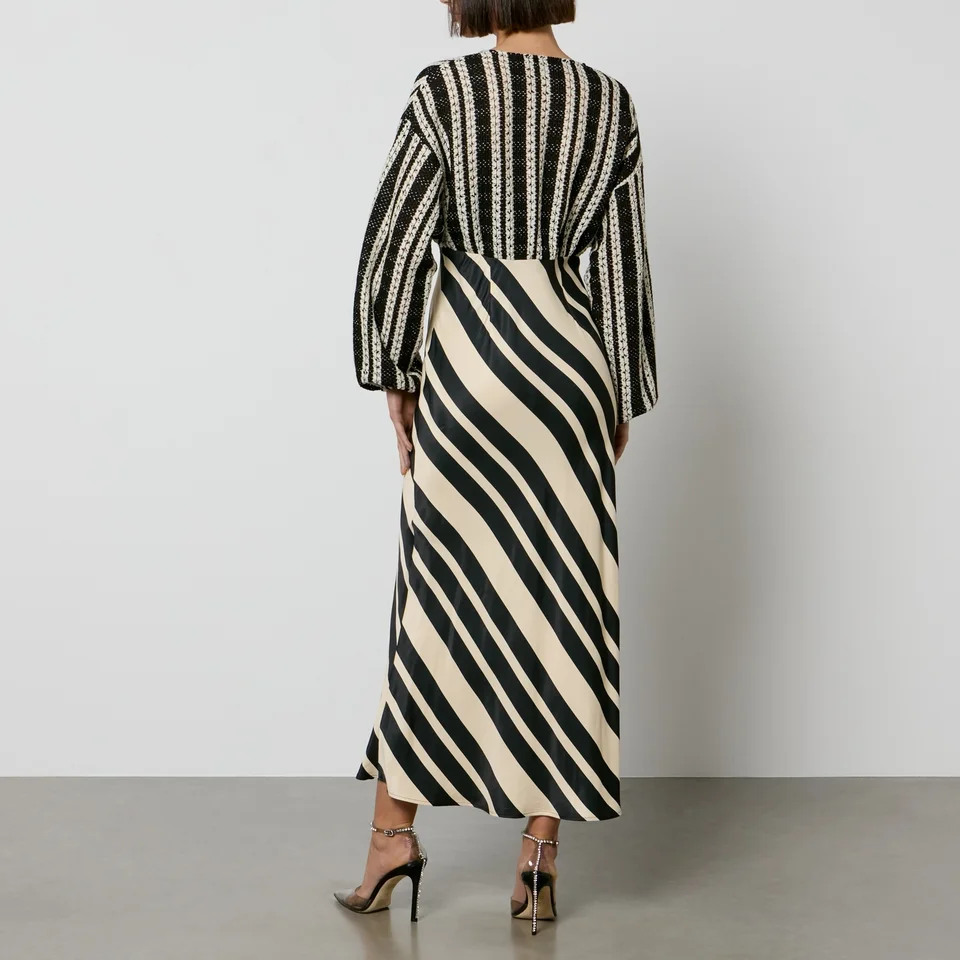 Never Fully Dressed Emma Satin And Crotchet Maxi Dress 4 Never Fully Dressed Emma Satin And Crotchet Maxi Dress - Image 2