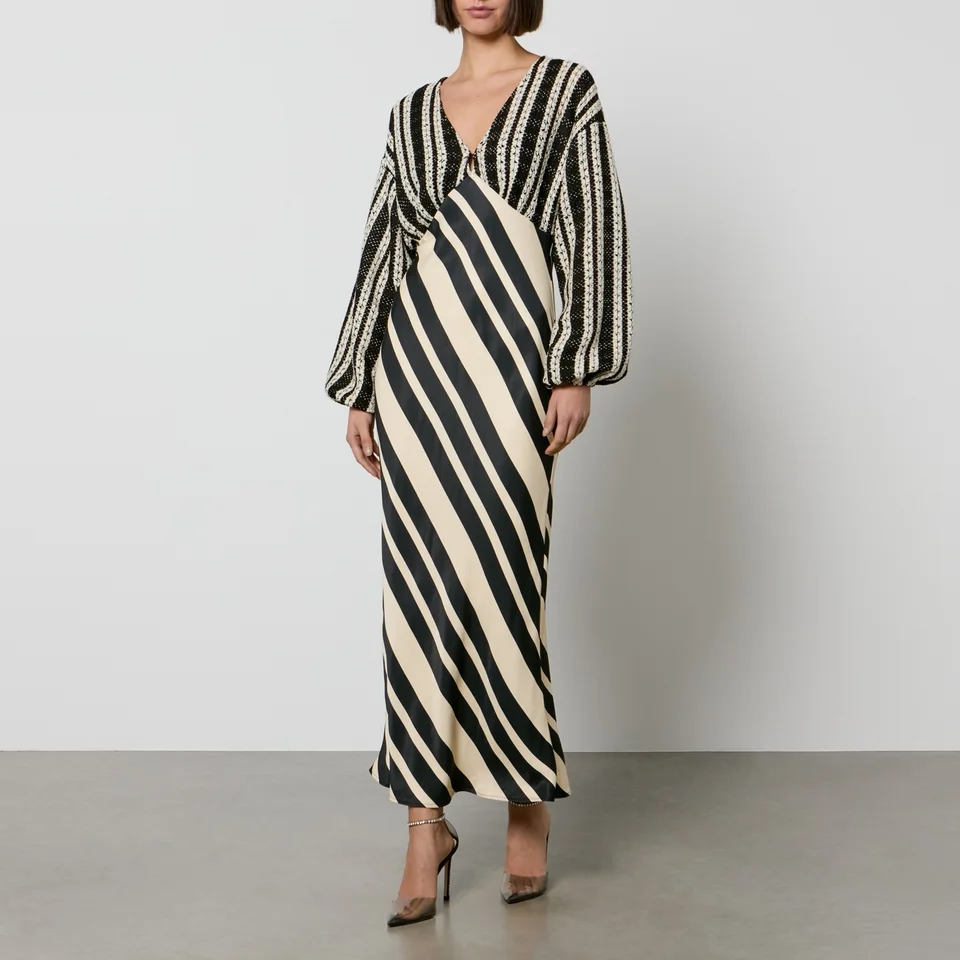 Never Fully Dressed Emma Satin And Crotchet Maxi Dress 3 Never Fully Dressed Emma Satin And Crotchet Maxi Dress