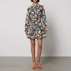 Never Fully Dressed Lauren Cotton And Linen-Blend Shirt Dress -The Hut 15056097 2415119595855940