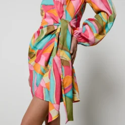 Never Fully Dressed Vienna Printed ECOVERO™ Mini Dress -The Hut 15056107 1725119596478863